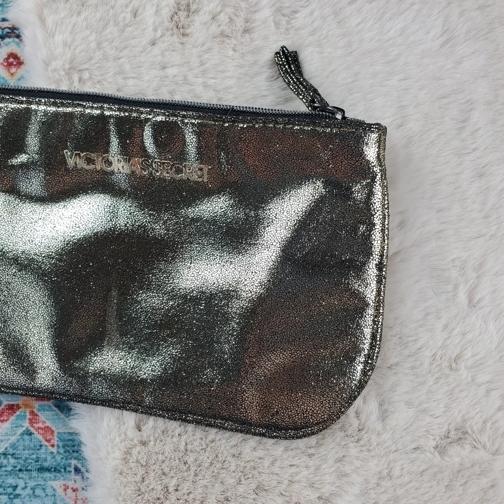 Victoria Secret Gold Cosmetic Bag